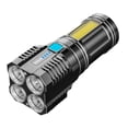 thumbnail image 3 of LEEYNEER Flashlight COB Lights for Night  1000 Lumen Super Bright Handheld USB Rechargeable Flashlight  Portable Flashlights with 3 Lighting Modes  Zoomable  Waterproof for Hiking  Campin, 3 of 8