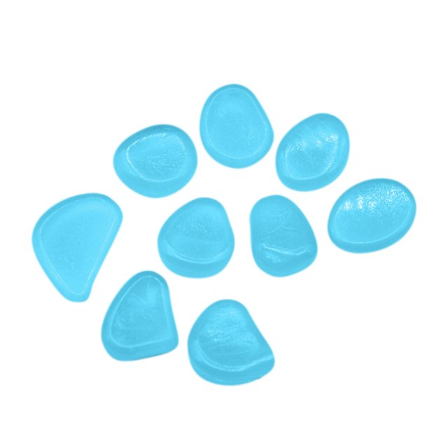 WIFKLSIIPG Garden Decorative Pebbles StonesNon Radioactive Resin MaterialGlowingLawnFish Tank