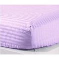 thumbnail image 3 of 1100 Thread Count 100% Egyptian Cotton 3-Piece Fitted Sheet ( 1 Fitted Sheet + 2 Pillow Covers) 18 Inches Deep Pocket Size Stripe Pattern, 3 of 4