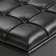 thumbnail image 3 of Atlin Designs Faux Leather 3 Piece Storage Ottoman in Brown, 3 of 6