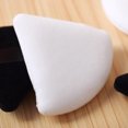 thumbnail image 3 of Black White Triangle Velvet Powder Cosmetic Puffs Mini Makeup Sponge Make Up Tools, 3 of 5
