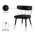 thumbnail image 4 of Meridian Furniture Rheingold Black Velvet Dining Chair (Set of 2), 4 of 5