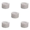 thumbnail image 1 of Thinsony Femmes Chic Perle Strass Bracelet Stretch Mariage pour Mariée Blanc 6 Rangée 5Set, 1 of 6