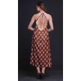 thumbnail image 2 of Bimba Block Printed Women Backless Halter Neck Summer Holiday BeachDress-Medium, 2 of 6