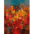 thumbnail image 1 of Qisvanset Bauhaus Geometric Art Canvas Print 12x16 Inch Entryway Decor, 1 of 8