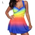 thumbnail image 3 of facefd Femmes Femmes Tankini Dos Deux Pièces Rehausseur Maillot de Bain Maillot de Bain Figure 4 L, 3 of 5