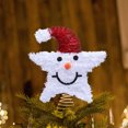 thumbnail image 4 of SDNall Christmas Tree Decorations, Christmas Tree Lights, Christmas Tree Stand, Artificial Christmas Tree, Christmas Tree Star, Christmas Cute Snowman Treetop Star Christmas Tree Home Decoration, 4 of 6