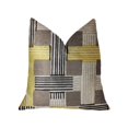 thumbnail image 1 of PBRA2271-1616-DP Plutus Coussin de Luxe Jaune, Beige & Gris, 16 x 16 Po., 1 of 3