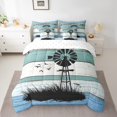 thumbnail image 2 of YST Farmhouse Windmill 7-Piece Rustic Comforter Set with Sheets, Full Size, Polyester, 2 of 5