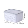 thumbnail image 3 of Meitianfacai Food Grade Plastic Food Storage Containers with Airtight Lid & Colander, Fruit and Vegetable Storage for Refrigerator, Lettuce Keepers, Salad Berry Containers, 3 of 5