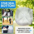 thumbnail image 4 of Reli. 95 Gallon Trash Bags Heavy Duty | 30 Trash Bags | Super Sizeable Clear Garbage For Serious Cleanup, 4 of 5