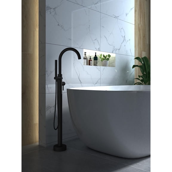 A&E Bain et douche MILAN BLACK Brass Robinet autoportant