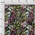 thumbnail image 2 of oneOone Georgette Viscose Pink Fabric Leaves Sewing Craft Projects Fabric Prints By Yard 42 Inch Wide-RX, 2 of 5