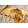 thumbnail image 1 of Dvkptbk Soft Pillowcase Double-Sided Solid Color Pillow Cover Pillow Case Beauty Silk Cover Pillow Core Cover Ice Silk Bedding 20''X30'' A Pillowcase Bedding, 1 of 8