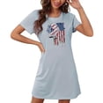 thumbnail image 4 of Chemises à Manches Courtes pour Femmes, Chemise de Nuit Courte Ample pour Femmes avec Imprimé sur la Poitrine, Robe de Nuit à Manches Courtes, Chemises de Nuit pour Femmes Douces, Chemises de Nuit pour Femmes Douces, Chemises à Manches Courtes pour Femmes, 4 of 7