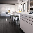 thumbnail image 2 of Amisco Swice 26.25" Polyester Swivel Counter Stool in Heather Light Gray/Black, 2 of 6