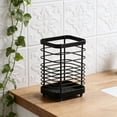 thumbnail image 2 of CaiYueKe Stainless Steel Toothbrush Holder Wall Mounted Bathroom Organizer with Drain Holes Shower Caddy Toothpaste Dispenser Storage Rack Countertop Vanity Kitchen Organizer Rustproof Modern, 2 of 7
