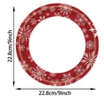 thumbnail image 2 of Meitianfacai Christmas Decorations Clearance 20pcs Snowflakes Red Christmas New Year Theme Party Tableware Set Disposable Decorative Tableware Paper Set, 2 of 4