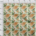 thumbnail image 3 of oneOone Viscose Jersey Orange Fabric Floral Sewing Craft Projects Fabric Prints By Yard 60 Inch Wide, 3 of 4