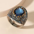 thumbnail image 3 of Bague Rétro Mode pour Femmes, Bague de Mariage Carrée en Diamant, Cadeau, 1 Pce, 3 of 9