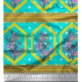 thumbnail image 3 of oneOone Polyester Lycra Fabric Geometric|Leaves & Floral Panel Print Fabric By Yard 56 Inch Wide, 3 of 3
