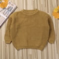 thumbnail image 3 of Faithtur Toddler Baby Fall Winter Sweaters, Long Sleeve Knitted Pullover Clothes, 3 of 9