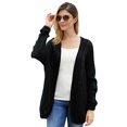 thumbnail image 2 of Cardigan Ouvert à Manches Longues en Tricot Épais pour Femmes, 2 of 5