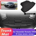thumbnail image 2 of Car Trunk Mat For Hyundai Sonata DN8 N Line 2020~2025 2021 Luggage Waterproof Rug Cargo Boot Pad Liner Carpet Cover Accessories, 2 of 4