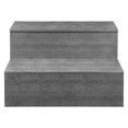 thumbnail image 1 of KFFKFF Hot Tub Steps, 2-Step Spa Outdoor Stairs, Heavy Duty 25 inch Wide HIPS Above-Ground/Inflatable Pool Ladder with 600 lbs Weight Capacity, Multi-Use, Graphite Gray, 1 of 9