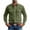 Armée Vert-Hommes Haut en Lin, variante sur Brnmxoke Chemise Henley en Lin pour Homme Douce Décontractée à Col Style Western Cowboy Chemises Vintage à Manches Longues Boutonnée avec Poches Cargo T-Shirt de Travail Violet, TTTG