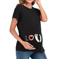 thumbnail image 2 of LSLJS T-Shirts d'Allaitement de Maternité pour Femmes à Manches Courtes et Col Rond, T-Shirts d'Allaitement, Hauts de Grossesse, Vêtements d'Été de Maternité, 2 of 6