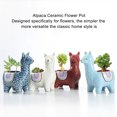 thumbnail image 4 of Wweixi 1/2/3 Animal Shape Pots Durable Materials For In Garden For Small Spaces Eco-friendly Alpaca blue 1 Pc, 4 of 6