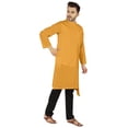 thumbnail image 2 of Atasi Indian Designer Kurta For Mens Party Wear Solid Color Ethnic Long Shirt, 2 of 7