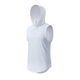 thumbnail image 1 of Birdeem Vest for Men Mens Solid Color Sleeveless Hooded Blouse, 1 of 8