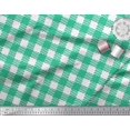 thumbnail image 2 of Soimoi Poly Georgette Fabric Gingham Check Printed Fabric 1 Yard 52 Inch Wide, 2 of 3