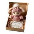 thumbnail image 1 of B Mini Bunny Easter Gift Box With Soft Plush Fabric, Cute Rabbit Design And Sturdy Construction For Holiday Treats, Kids Presents And Party Favors, 1 of 4