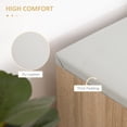 thumbnail image 4 of HOMCOM Shoe Bench Entryway Rack w/ Padded Cushion for Hallway, Natural, 4 of 10