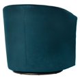 thumbnail image 2 of Comfort Pointe Elizabeth Fauteuil d'Appoint Pivotant en Microfibre Bleu Océan, 2 of 8