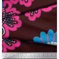 thumbnail image 3 of Soimoi Rayon Fabric Check & Floral Artistic Print Sewing Fabric Yard 42 Inch Wide, 3 of 3