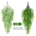 thumbnail image 3 of TopLLC Artificial Flowers, Fake Flowers Simulation Green Plant Rattan Artificial Flower Wall Hanging Home Decoration Plant Simulation green plants, 3 of 8