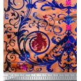 thumbnail image 3 of oneOone Viscose Chiffon Fabric Dot|Swirl & Floral Panel Printed Craft Fabric BTY 42 Inch Wide, 3 of 3