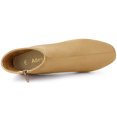 thumbnail image 4 of Unique Bargains Bottines à Talon Épais à Fermeture Éclair pour Femmes, 4 of 6