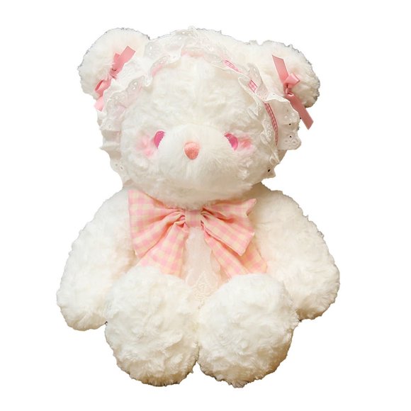Lorita Ours Bunny Peluche Poupée Animal 45 cm Super Doux Toucher Confortable Mignon Jouet en Peluche pour Filles 3-6 Ans