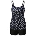 thumbnail image 4 of Birdeem Women Conservative Print Strappy Back Set Two Piece Swimsuits Swimdress, 4 of 9