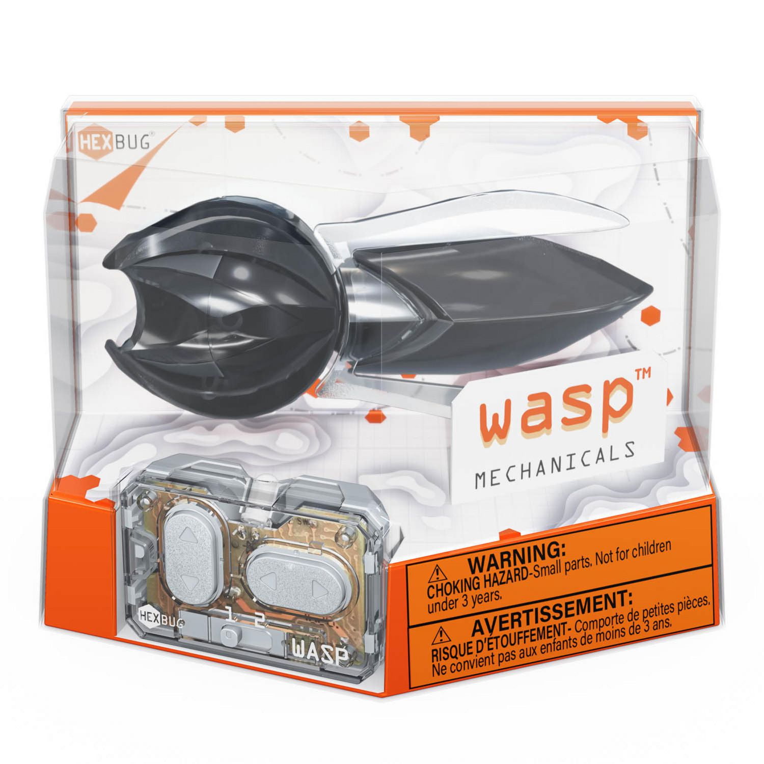 HEXBUG Wasp, Insecte commandé à distance, Jouet insecte factice, Spécimen robot motorisé, cadeau pour garçons et filles à partir de 3 ans