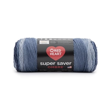 Red Heart® Fil Super Saver® Ombre™, Acrylique #4 Moyen, 10oz/283g, 482 Yards