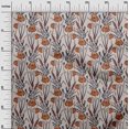 thumbnail image 3 of oneOone Coton Flex Brun Tissu Floral Rétro Robe Tissu Tissu Imprimé par la Cour 40 Pouces de Large, 3 of 5