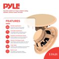 thumbnail image 2 of Pyle 200W 6.5" Flush Wall/Ceiling Speakers Spring-Loaded Terminals, 3 Pair, 2 of 7