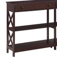 thumbnail image 3 of Convenience Concepts Oxford 60" 2 Drawer Console Table w/ Shelves, Espresso, 3 of 9