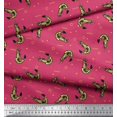 thumbnail image 2 of Soimoi Cotton Duck Fabric Circle,Dot & Prawns Ocean Printed Fabric 1 Yard 56 Inch Wide, 2 of 4